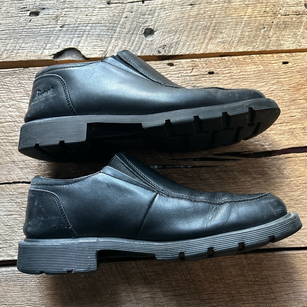 Vintage Dr Martens Black Slip-On Leather Loafer Shoes Size Men’s 10